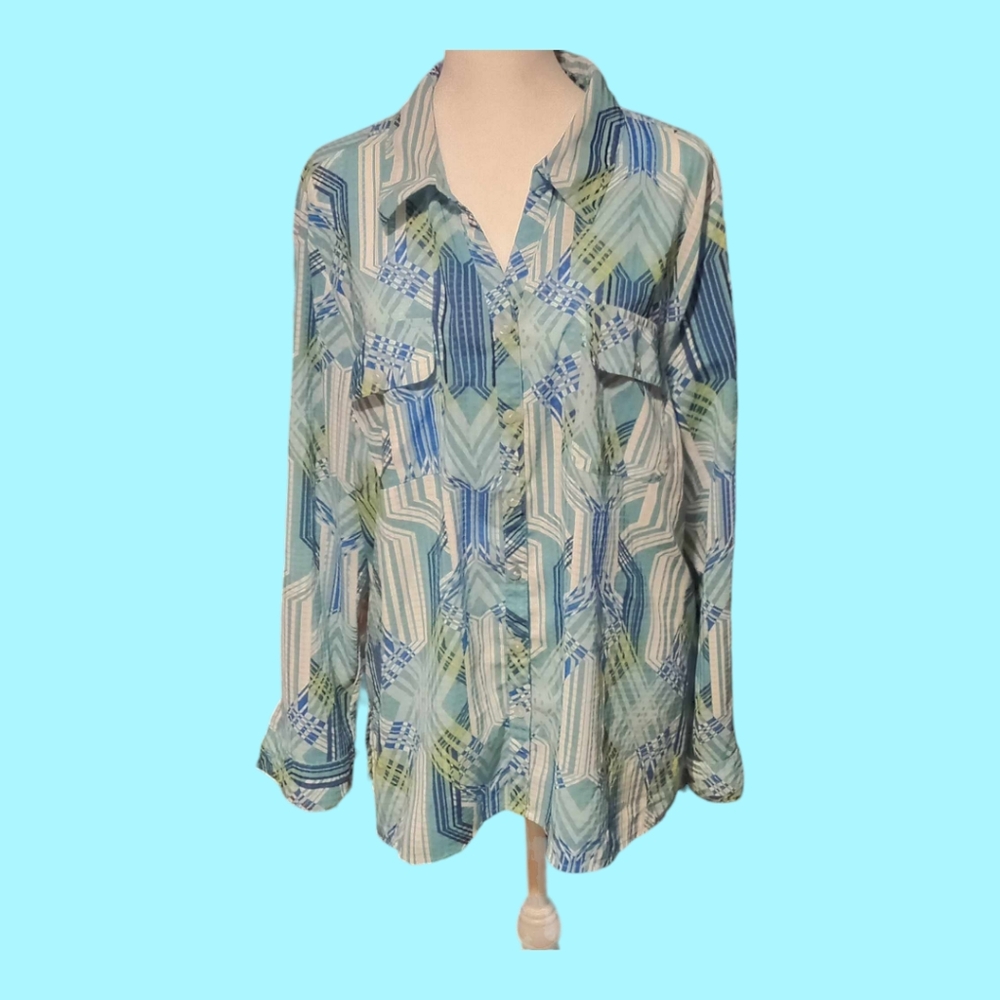 Notations xl sheer blouse
